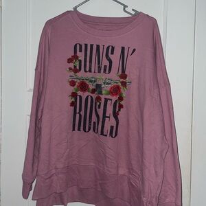 Guns and roses XXL Pink Women's Top